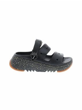 CROCS hiker escape festival sandals Black Speckled Platform Clog Sandal